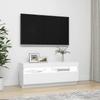 Vidaxl Szafka Pod Tv Z Oświetleniem Led, Biała, 100X35X40 Cm