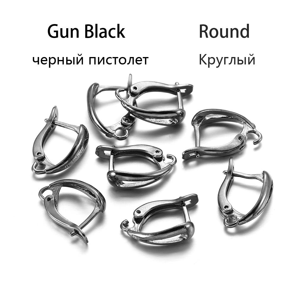 6-12 шт./лот, французские крючки для сережек золотого цвета, рычаг сзади, открытая петля, зажимы для сережек «сделай сам», застежка, аксессуары для изготовления ювелирных изделий
