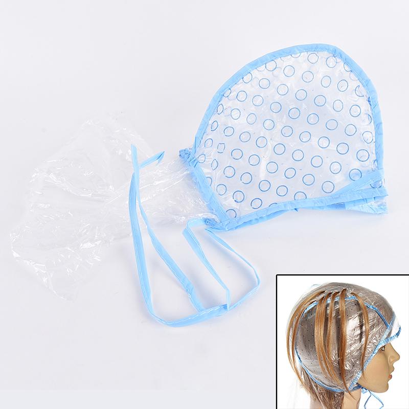 1Set Hair Highlighting Frosting Cap Hair Dye Cap Disposable Highlight Dyed Hat With Plastic Hook Hairdressing Coloring Tools