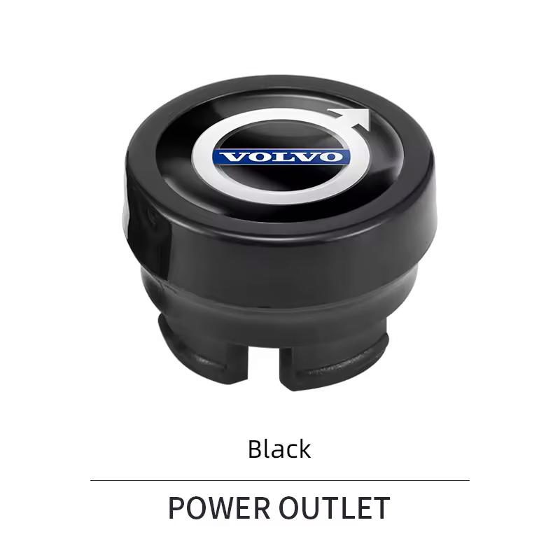 Car Cigarette Lighter Cover DustProof Decoration Cap For Volvo XC90 XC60 V50 S60 V70 V60 V40 S90 olestar AWD XC40 S80 T6 V90