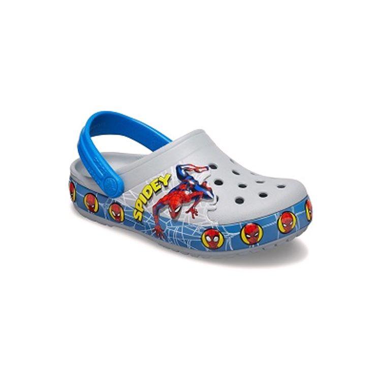 Crocs Fun Lab Человек-паук Простые Повседневные Детские Сандалии Детские Сандалии 206374-007