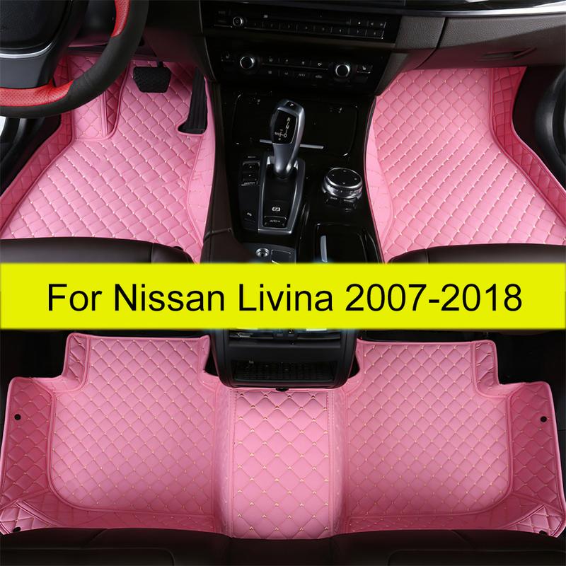 Автомобильные коврики для Nissan Livina 2007 2008 2009 2010 2011 2012 2013 2014 2015 2016 2017 2018 Автомобильные подставки под ноги Аксессуары для интерьера