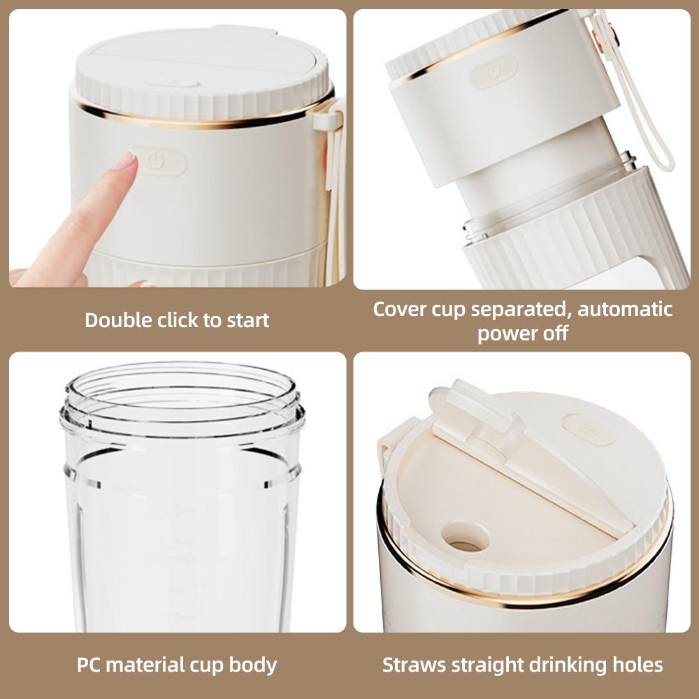 Портативный блендер для коктейлей и смузи с 10 лезвиями и аккумуляторным персональным блендером с USB-аккумулятором