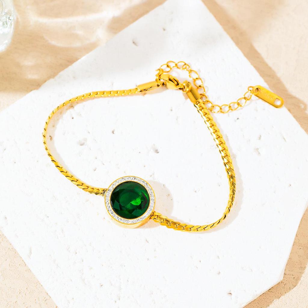 Комплект женских украшений из нержавеющей стали: Не тускнеющее ожерелье, серьги и кольцо - Модные аксессуары