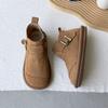 Система Ретро Вестерн Повседневный Колледж Универсальные Короткие Женские Ботинки Матовые Одинарные Ботинки