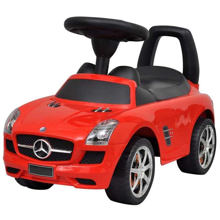VidaXL Voiture à Pousser par Pieds pour Enfants Rouge Voiture-jouet Tout-petits 80088