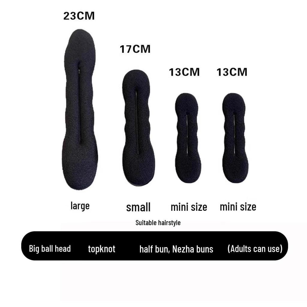 Детский пучок для волос - Пушистый цветок-бутон, клипса для легких причесок с двойным пучком