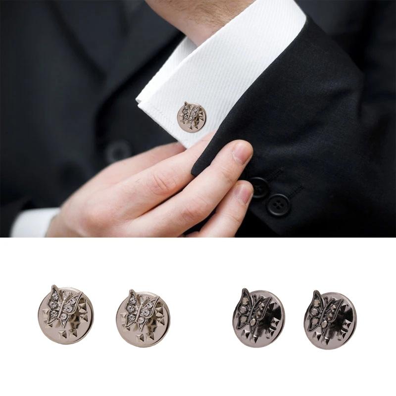 4 шт./компл. брошь с цирконием в виде бабочки, классические винтажные мужские элегантные изысканные темпераментные рубашки, булавки для пальто, дизайнерские броши, ювелирные аксессуары, подарки