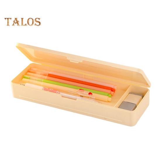 Двусторонняя коробка для канцелярских принадлежностей, большая вместимость, сверхпрочный пластик, многофункциональный органайзер для хранения карандашей и ручек для мальчиков и девочек, школьный чехол