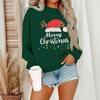 Women's Casual Fashion Round Neck Long Sleeve Christmas Printed Sweatshirt