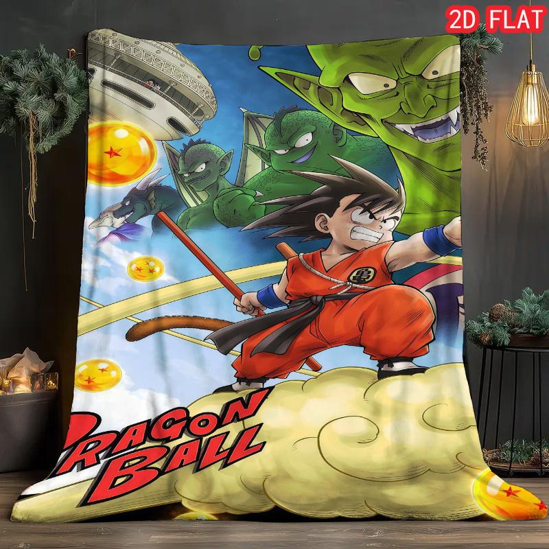 Dragon Ball Creative Design Blanket Stylish Flannel Soft Blanket for Bedroom Home Decor THW