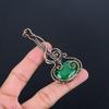 Изумрудная подвеска, Подвеска из медной проволоки 999 пробы, Ювелирные изделия с драгоценными камнями, Подвеска ручной работы, Потрясающие украшения, Подарок для нее