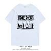 ONE PIECE Trendy Brand Retro Clothes Short-sleeved Peripheral T-shirt Men's and Women's Pure Cotton Printing Loose Summer