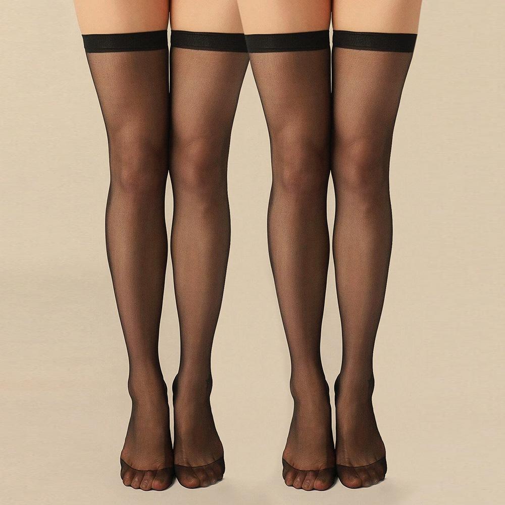 2 пары женских чулок, черно-белые кружевные чулки, теплые, удобные, дышащие, носки для икр, женские, универсальные, нейлоновые, гольфы JK