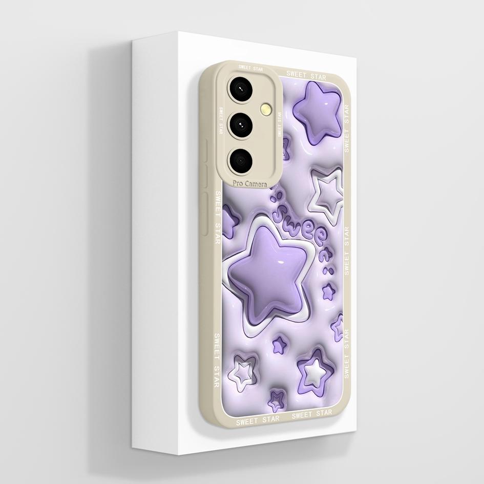 Cover For Samsung Galaxy A35 M55 S24 Ultra M34 S22+ S21 FE S20 Case Fashion Design Shockproof Liquid Soft Silicone High Quality Phone Bags For Samsung