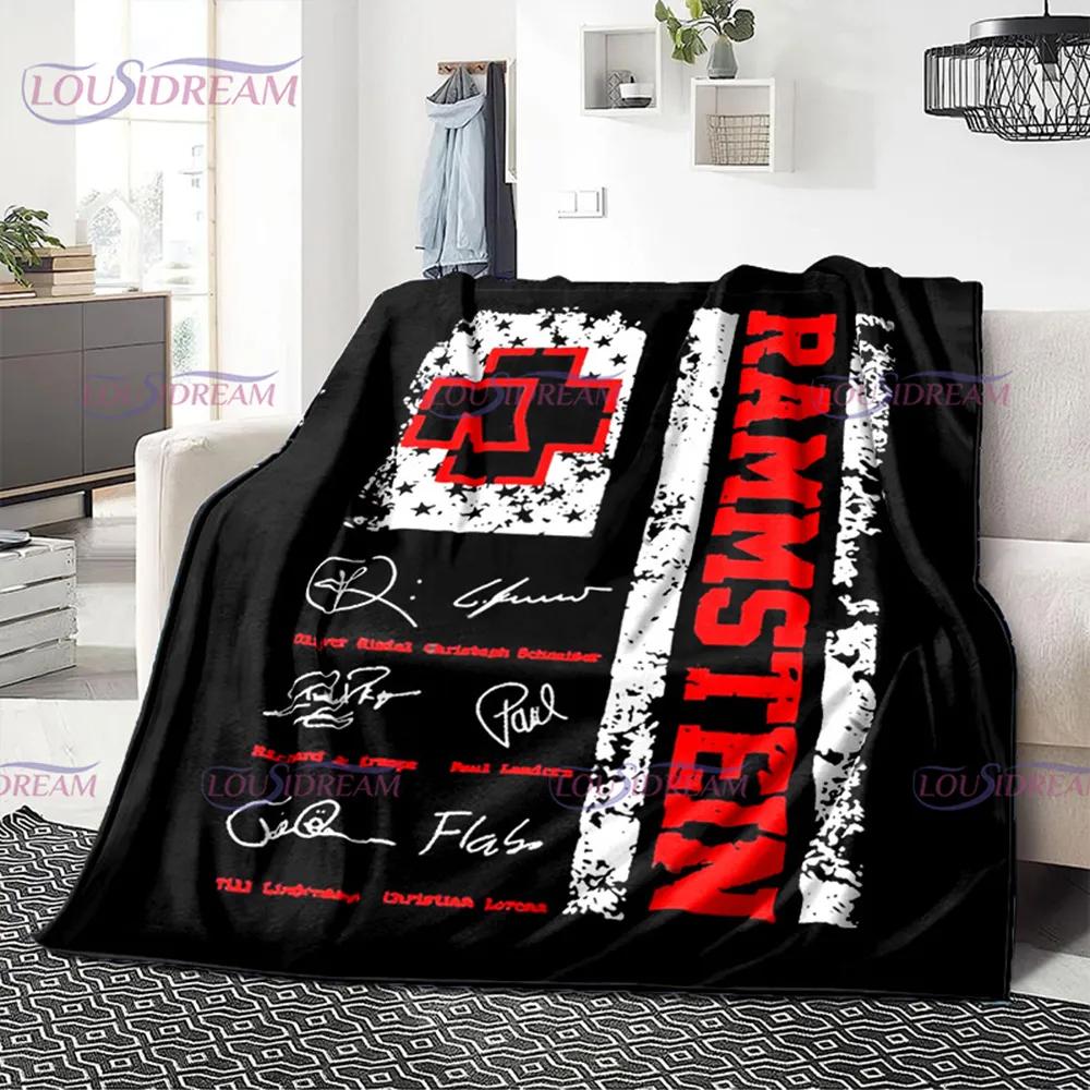 3D R-Rammstein Heavy Metal Band, мягкое плюшевое одеяло, фланелевое одеяло, одеяло для гостиной, спальни, кровати, дивана, вентилятора, одеяло