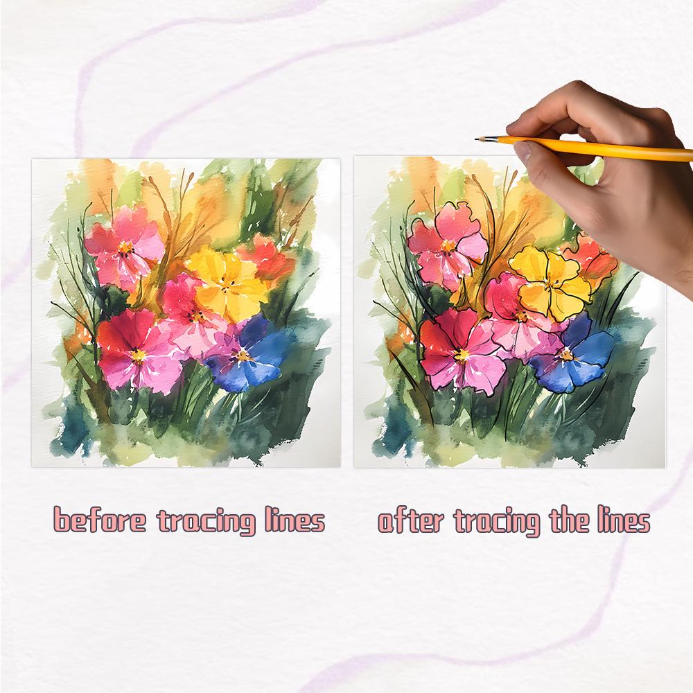 1 шт., Книга для раскрашивания с обратным эффектом «Цветочная», 30 листов 100 г/м², Расслабляющие и креативные линии «Все, что нужно, — это ручка», Подарок на день рождения