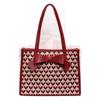 Large Capacity Red Bag 2025 New Women's Bag Autumn and Winter Popular Shoulder Bag Bridal Wedding Bag Tote Bag