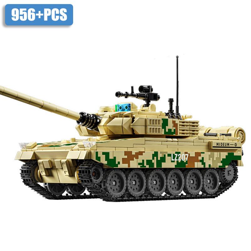 Военный WW2 MOC Leopard 2A7 Армейский Основной Боевой Танк Солдаты Строительные Блоки Кирпичи M1 T90M Набор Танков Для Детей Мальчиков Подарки