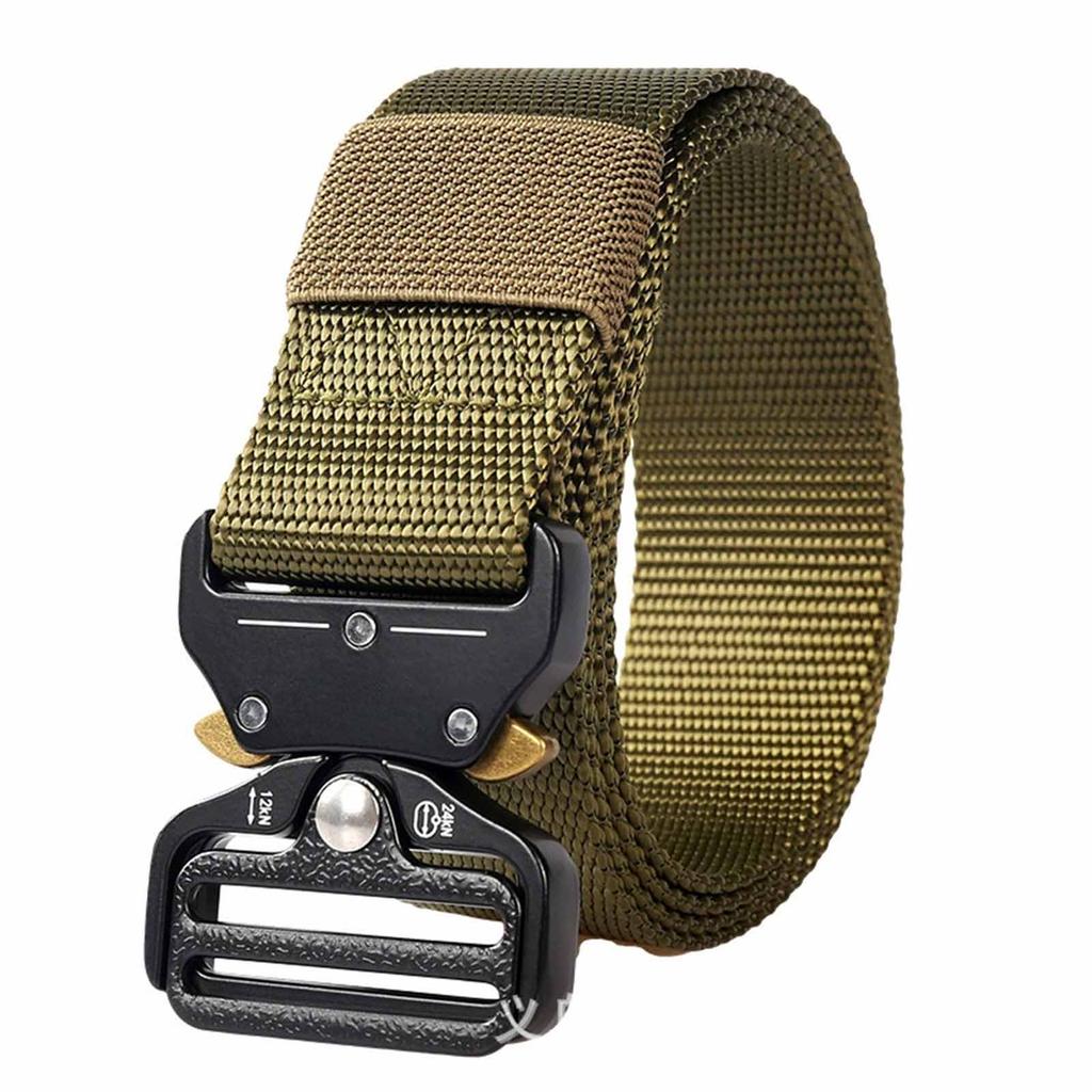 Alloy Buckle Belt – Men’s Multi-Purpose Military Sports Belt, Adjustable Outdoor, Hiking, , EDC Waist Belt