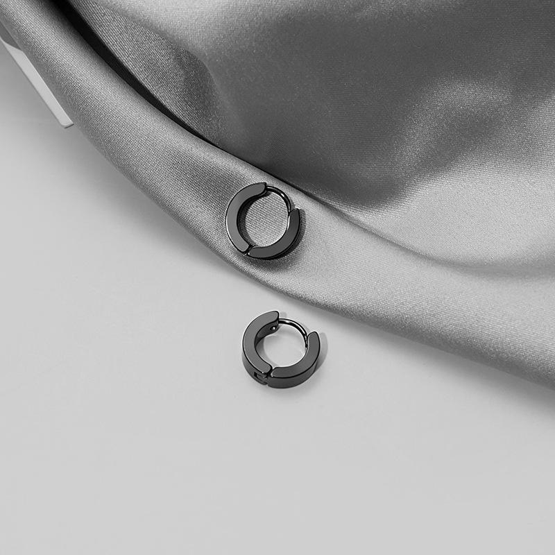 Модные гипоаллергенные круглые серьги унисекс из нержавеющей стали