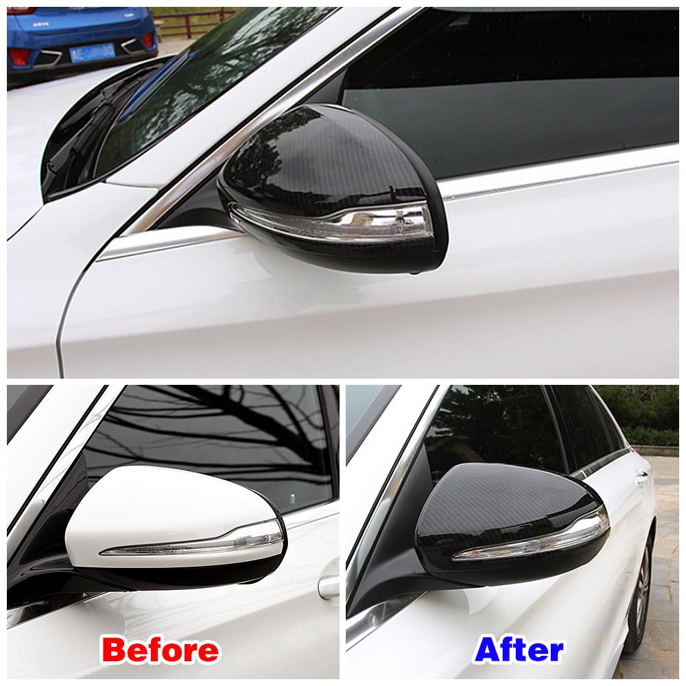 For Mercedes Benz E C GLC Class W213 W205 X253 Exterior Part Modify Rear View Mirror Protector Shell Cover Side Mirror