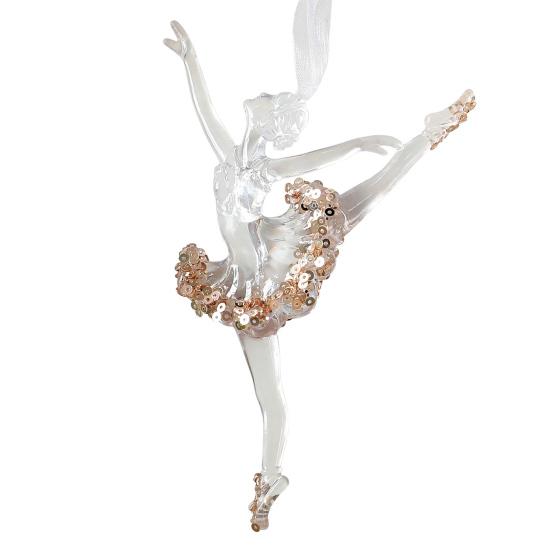 Рождественское акриловое подвесное украшение с блестками Прозрачный Олень Бабочка Тыква Карета Снежинка Стрекоза