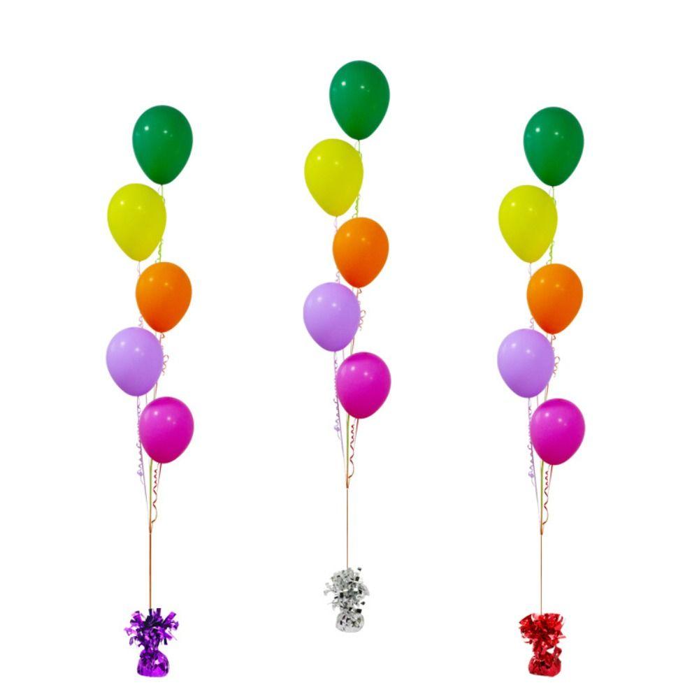 Birthday Wedding Tassel Helium Balloon Weights Cement base Colorful Party Decoration 5CM Ball Pendant