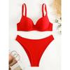 Underwired Bra Cup Brazilian Bikini Female Swimsuit Women Swimwear Two-pieces Bikini Set Push Up Bather Bathing Suit Swim Lady