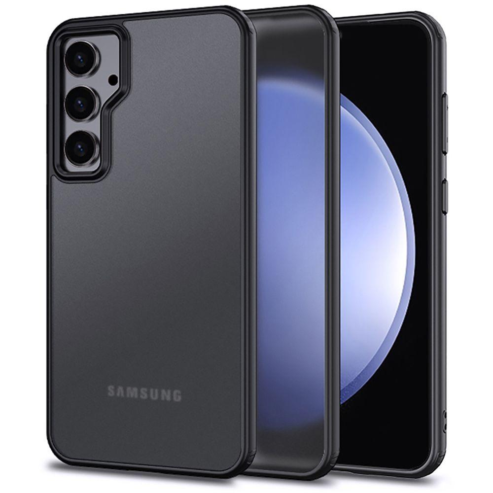 ERBORD Case for Samsung Galaxy S23 FE, Fusion Hybrid, Transparent / Black