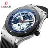 CHENXI 82442 New Style Brand Waterproof Luminous Map Bracelet Men Other Watches Silicone Band Business Quartz Watch