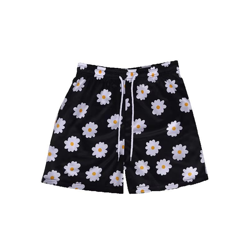 Shorts Fire Flame Leopard Leo Thunder Flower 3D Print Training Muay Thai Kickboxing Boxing MMA Unisex Gym Fitness Workout Quick Dry Elastic Waist