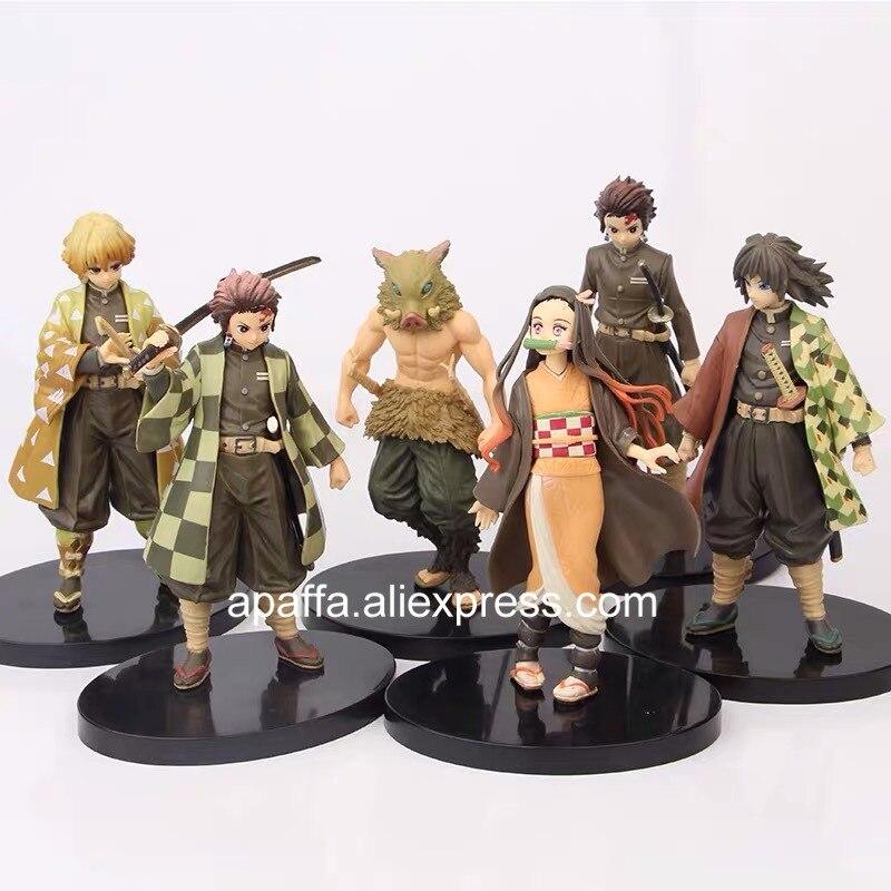 Demon Slayer Anime Figure Kochou Shinobu Figure Kimetsu No Yaiba Kamado Tanjirou Action Figure Agatsuma Zenitsu Figure