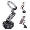Secure Car Windshield Grip Vent Phone Bracket Magnetic Stand Vacuum Suction 360 Degree Rotation Adjustable Viewing Angle