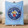 Manchester Crest Blankets Flannel Printed Breathable Warm Throw Blanket for Home Office Bedspreads 0708a4