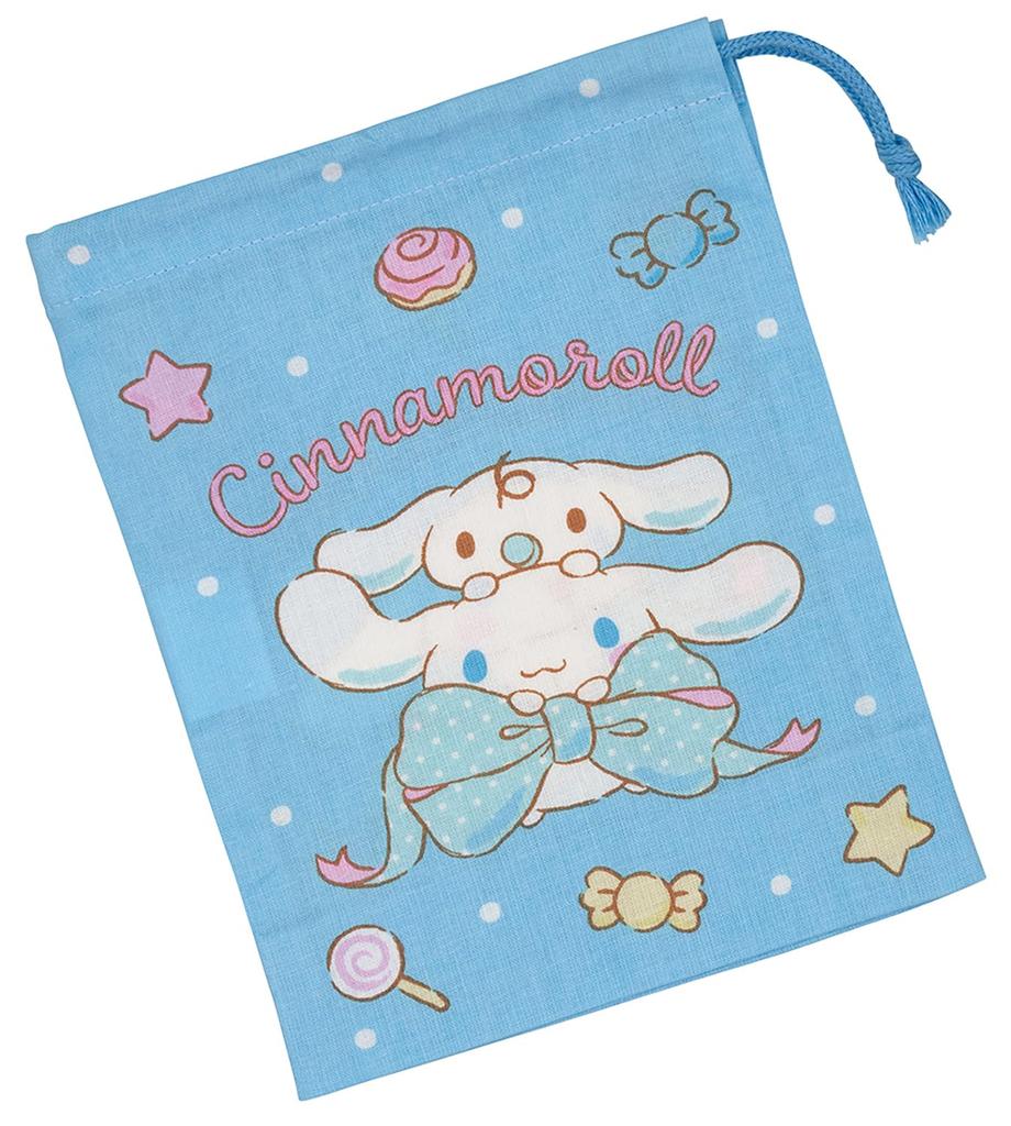 Skater Lunch Made in Sanrio Cinnamoroll Big Kids' Box/Cup Bag, Japan, Ribbon, Girls' KB63-A