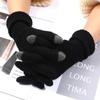 Winter Knit Gloves Plus Thick Fleece Lined Warm Cycling Gloves For Outdoor