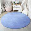Soft Round Coral Velvet Rug Non Slip Floor Mat for Living Room Bedroom Nursery Cute Home Decor