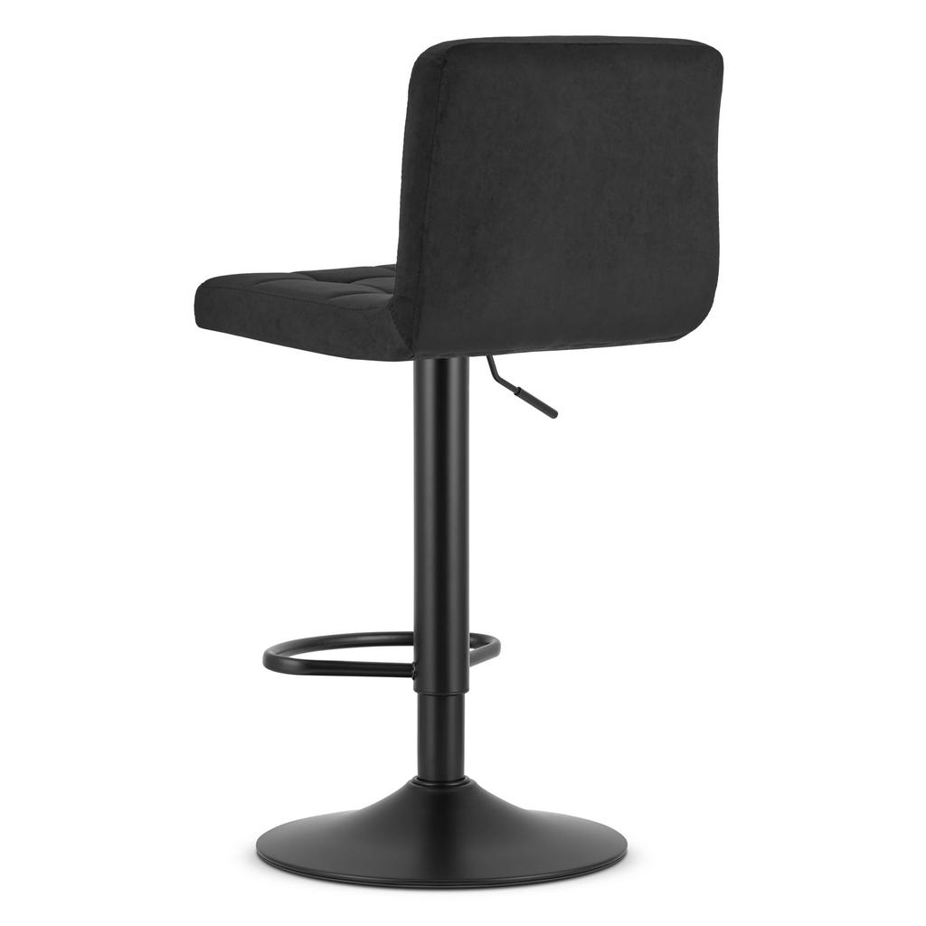 PROT stool - black velvet / black base