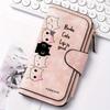 Women's Black Striped Cat Long Wallet Multi-functional Snap Button Coin Purse Ideal Gift for Cat Lovers Daily Use Festival Present Outdoor Activities