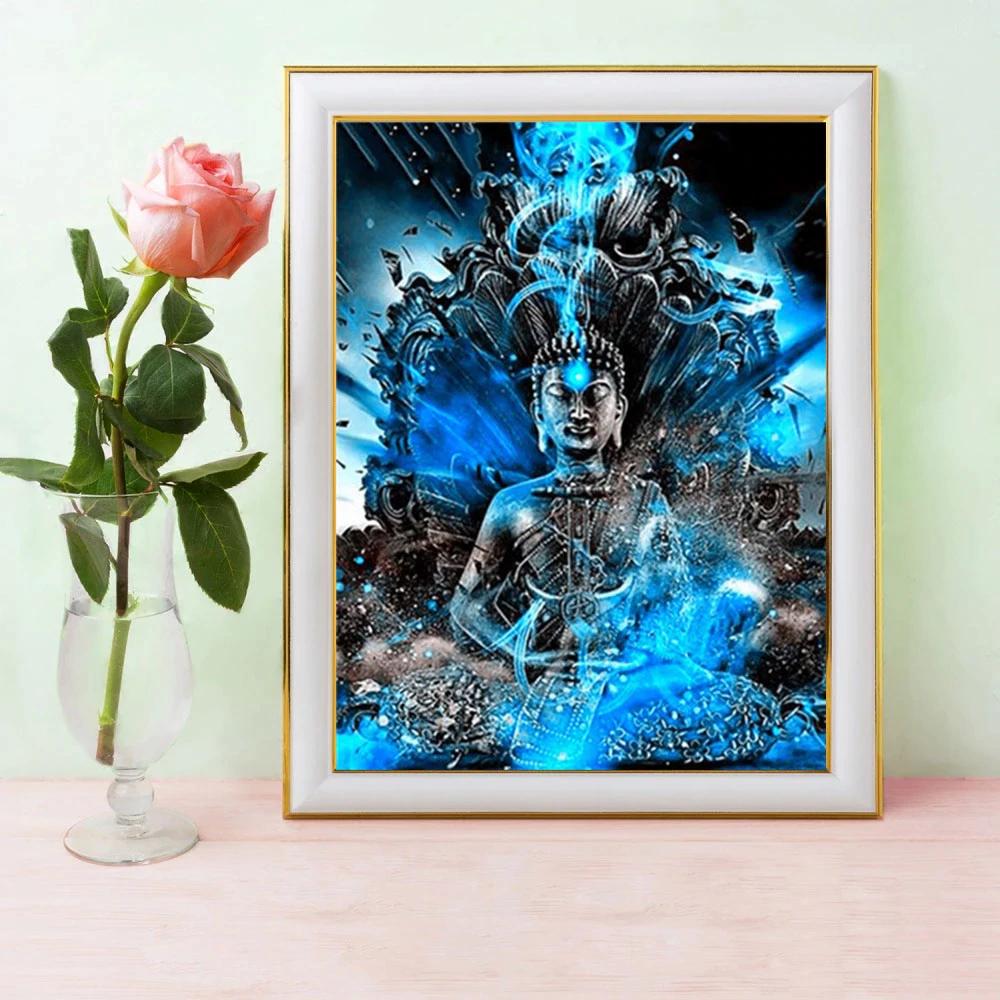 Diamond Painting Kit Religion Rhinestones 5D DIY Diamond Embroidery Cross Stitch Buddha Full Mosaic Decor For Home