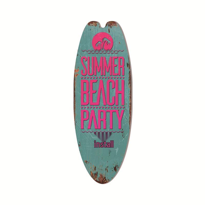 Гавайская подвеска в виде доски для серфинга, пляжное настенное украшение, вывеска