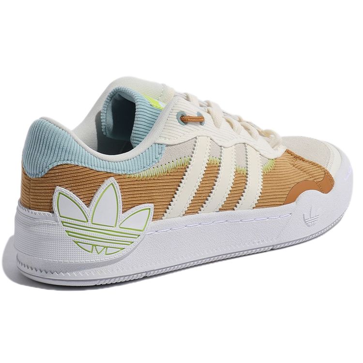 adidas Оригинальные кожаные кеды Rey Galle, удобные, нескользящие, прочные, низкие, для скейтбординга, женские, оранжевые, бежевые, GX0432