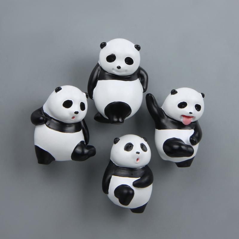 Панда, лежащая на ветке дерева, креативная магнитная пряжка, магнит на холодильник, присоска, магнитная наклейка, украшение для дома, Po Wall