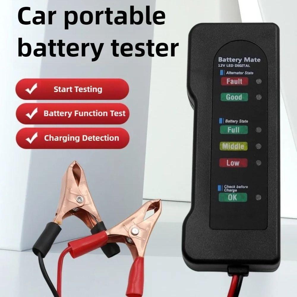 1Pcs 12V Battery Level Battery Tester Copper Wire Battery Checker Automobile Motorcycle