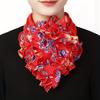 Многоцветный воротник-цветок, элегантный воротник-фонарик с имитацией оборки, декоративная повязка на голову для женщин на весну и осень