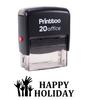 Printtoo HAPPY HOLIDAY Self Inking Rubber Stamp Office Stationary Custom