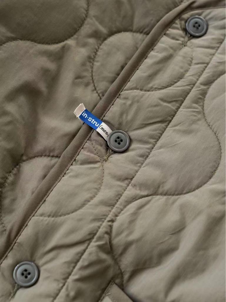 Легкая хлопковая куртка Yohji Yamamoto без воротника для улицы