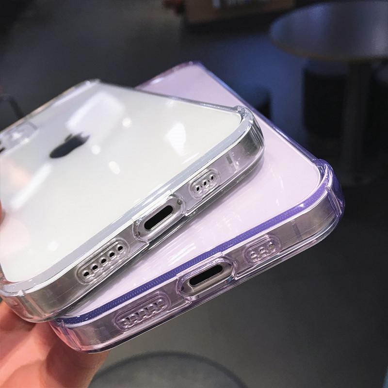 Прозрачный силиконовый чехол ярких цветов для iPhone 15 14 13 12 11 Pro Max 7 8 Plus X XR XS Max SE 2020, модный защитный чехол для камеры