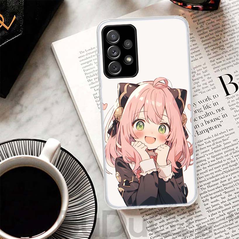 S-Spy Family Anya Cover For Samsung Galaxy A52 A42 A32 A22 A12 A50 A51 Phone Case A70 A71 A40 A41 A30S A31 A20E A21S A10S Galaxy